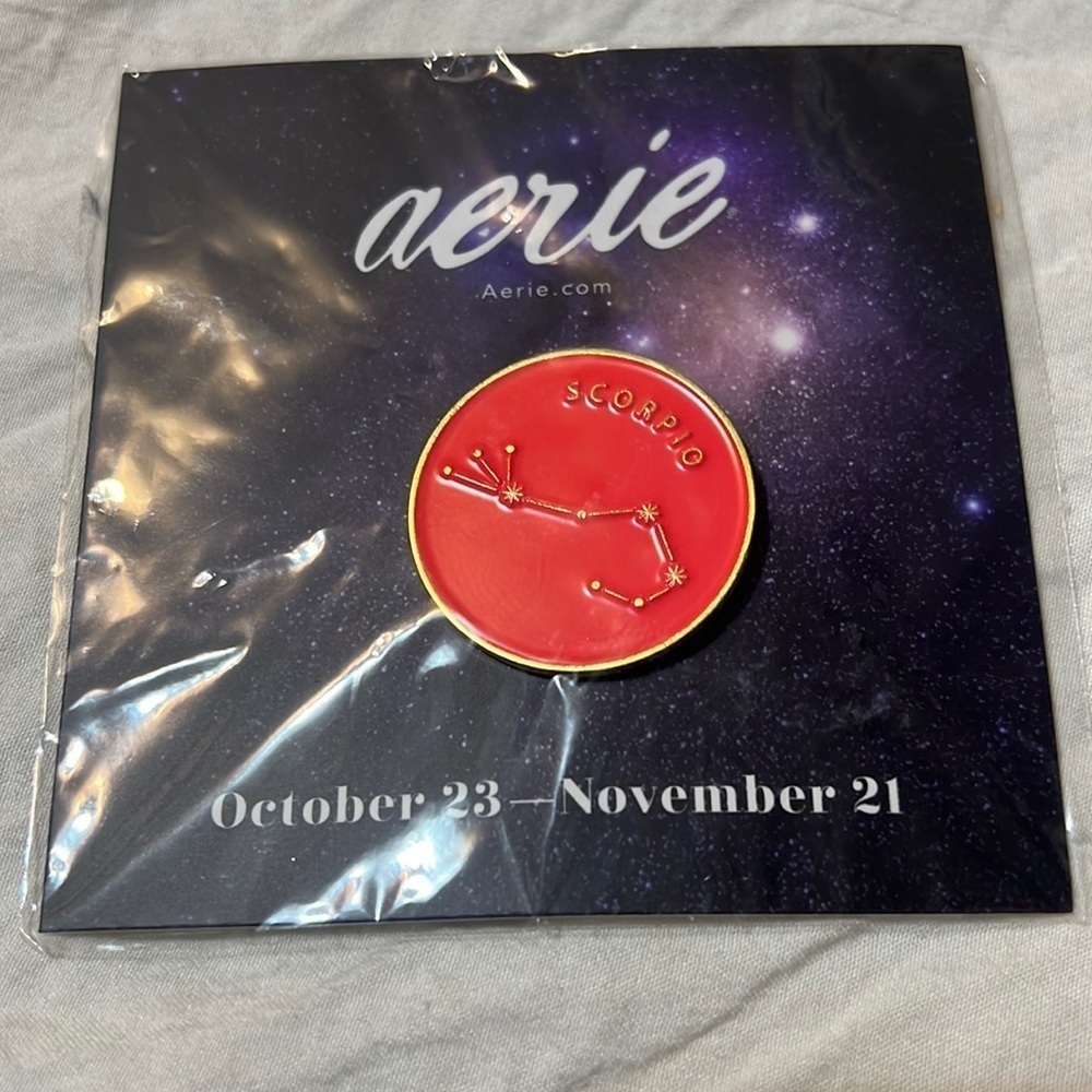 Aerie Astrological Pin Scorpio (October 23- November 21)
